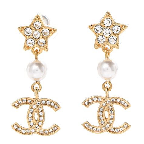 chanel logo costume earrings|Chanel earrings fashionphile.